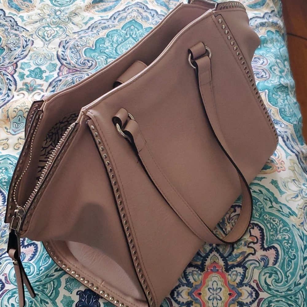 Studded satchel